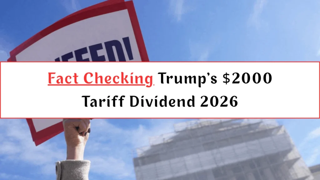 Trump’s $2000 Tariff Dividend 2026