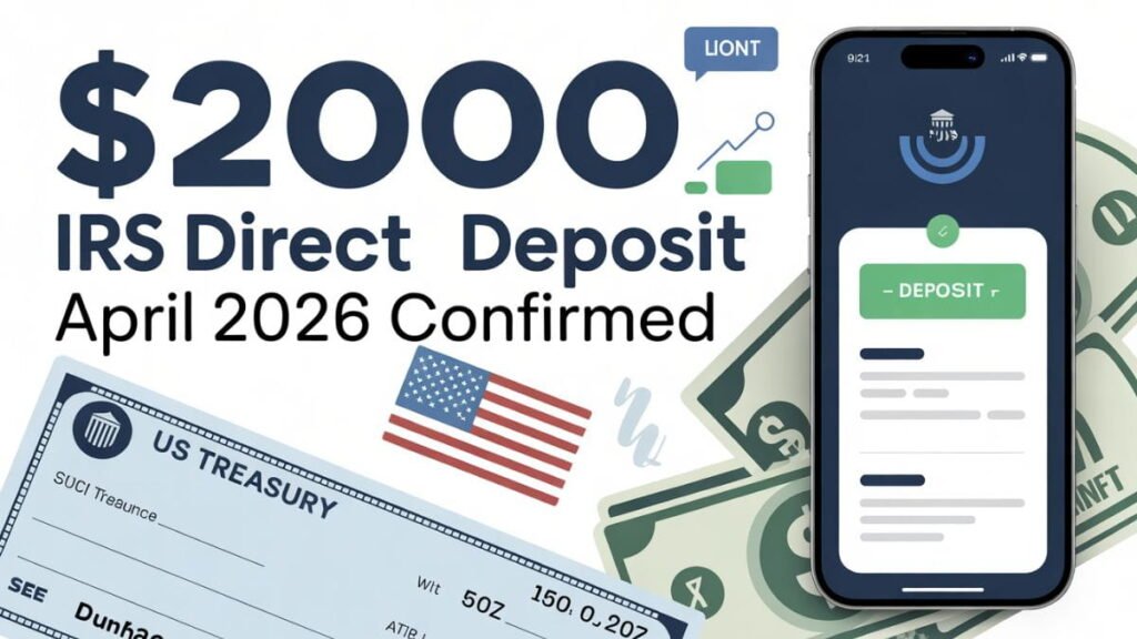 $2000 IRS Direct Deposit April 2026 