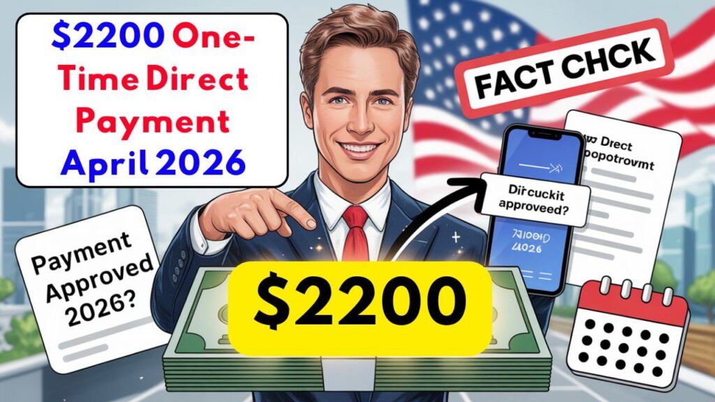 Fact Check 2200 One Time Direct Payment April 2026 1