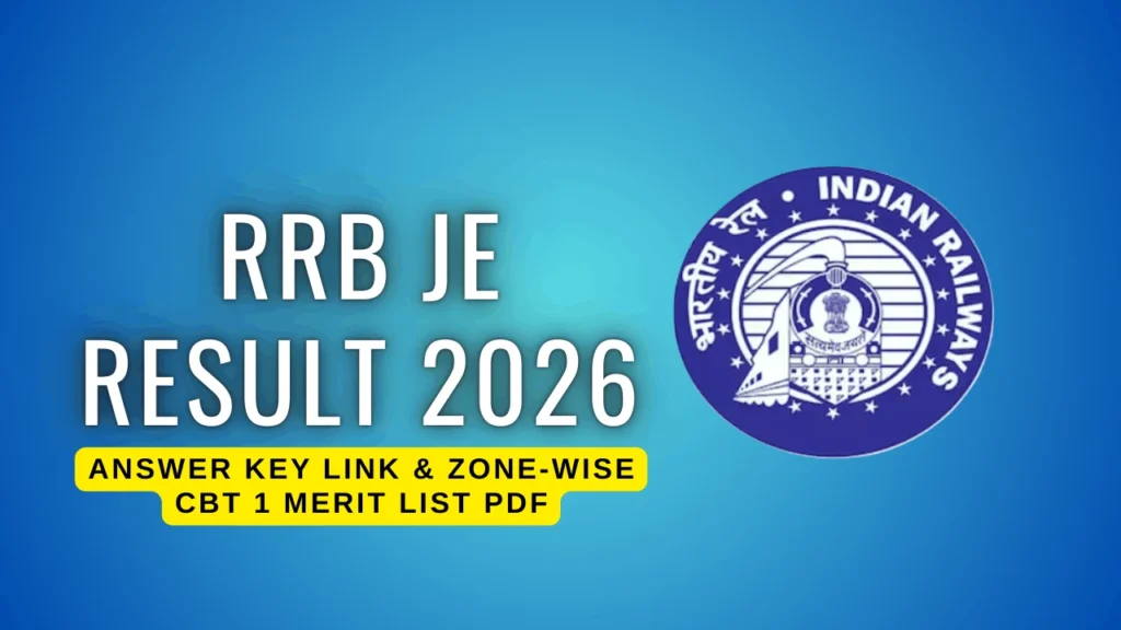 RRB JE Result 2026