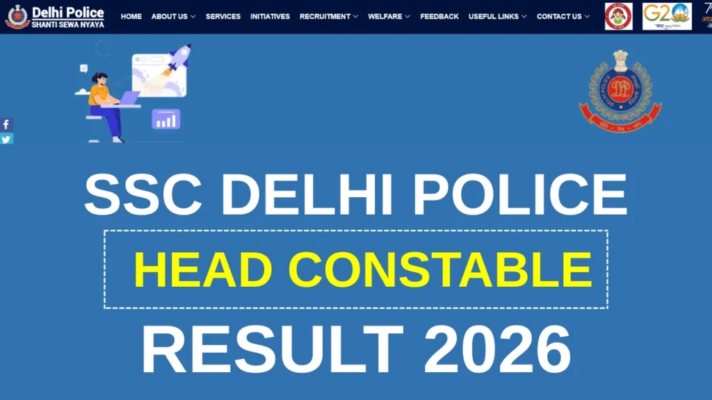 SSC Delhi Police Head Constable Result 2026