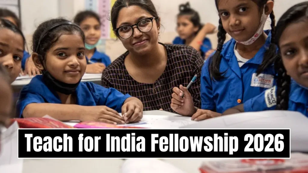 Teach for India Fellowship 2026: Get Stipend of ₹25000, Last Date 8 Feb 1 Teach for India Fellowship 2026