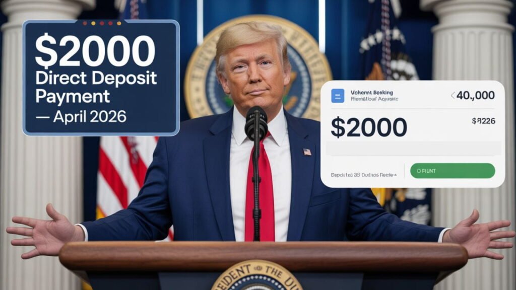$2000 Direct Deposit Payment April 2026