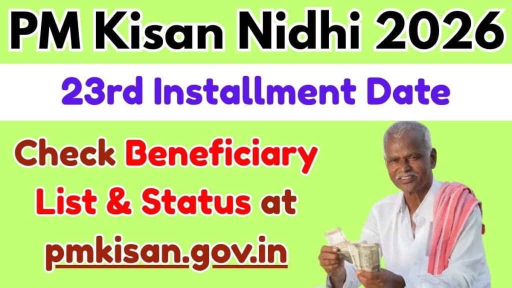 PM Kisan Nidhi 23rd Installment Date 2026 1