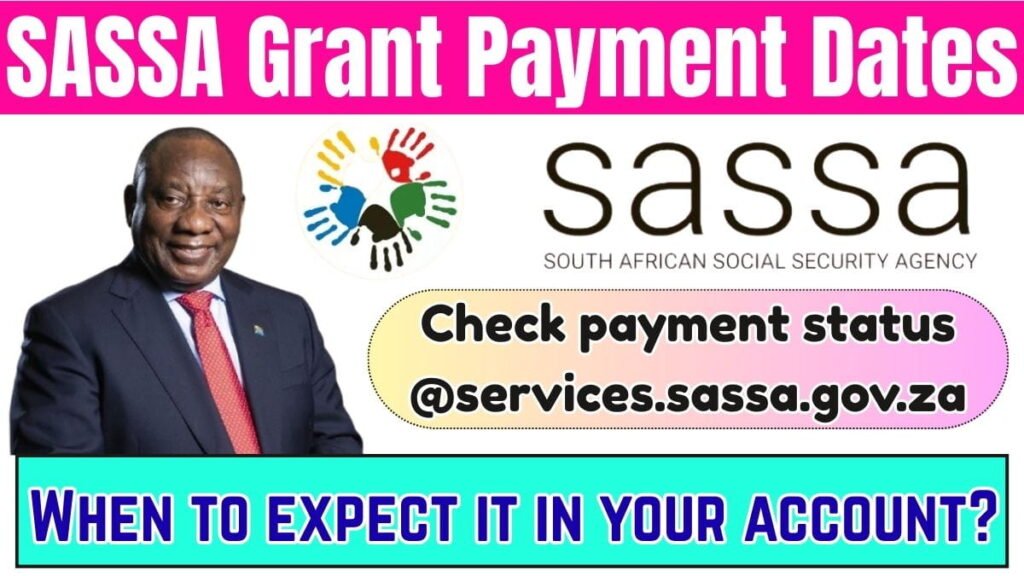 SASSA Grant Payment Dates 