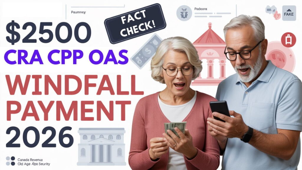$2500 CRA CPP OAS Windfall Payment For 2026