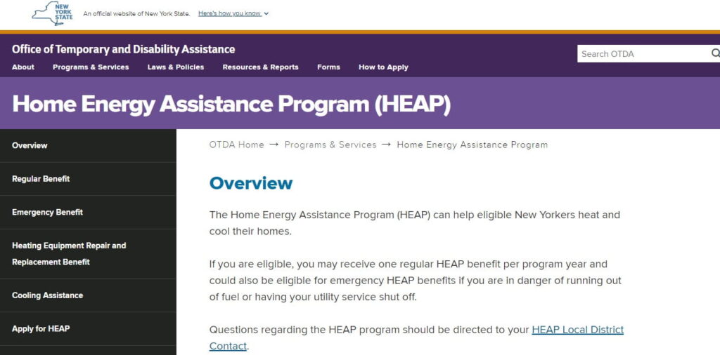 New York HEAP Program 2026