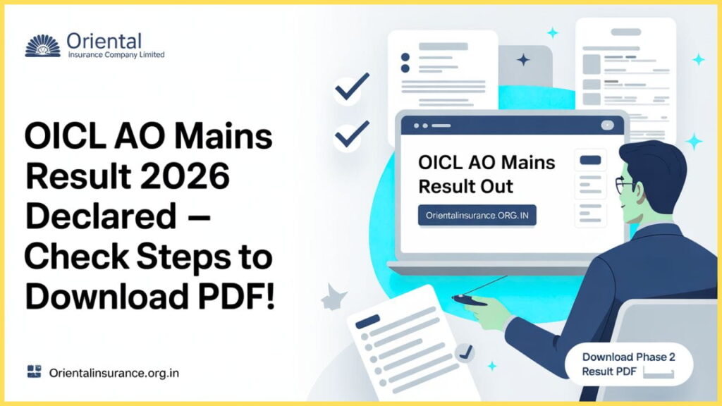 OICL AO Mains Result 2026 OUT
