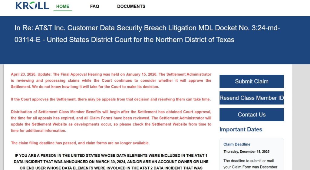 $7500 AT&T Settlement Checks 2026 Deadline