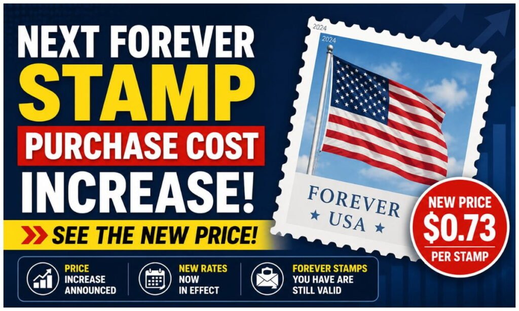 Forever Stamp Purchase Cost Increase