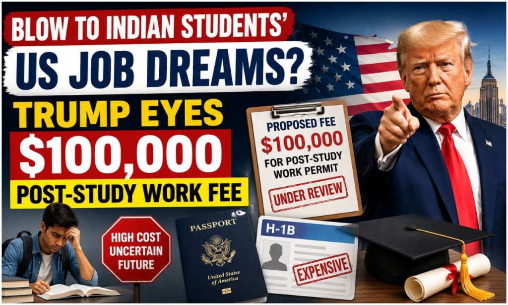 Trump $100000 Post Study Work Fee - Blow to Indian Students' US Job Dreams? 1 Trump $100000 Post Study Work Fee