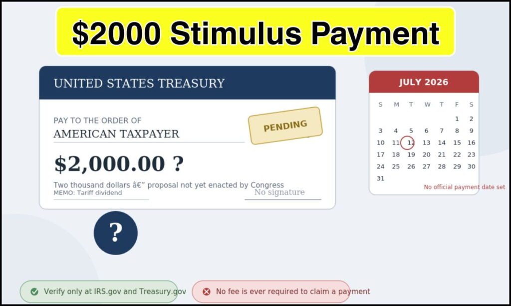 $2000 Stimulus Payment in July 2026