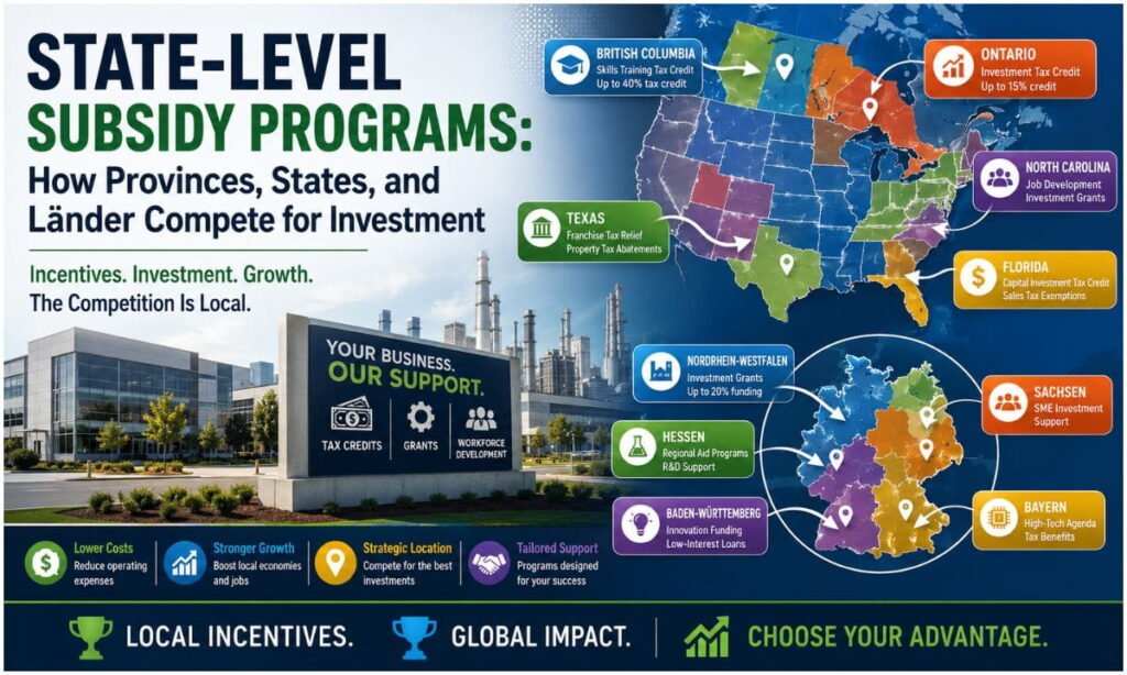 State-Level Subsidy Programs: How Provinces, States, and Länder Compete for Investment 1 State-Level Subsidy Programs