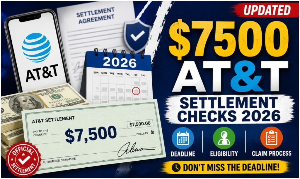 $7500 AT&T Settlement Checks 2026 Deadline