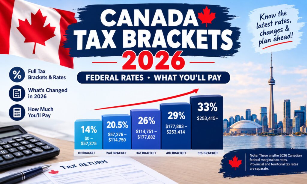 Canada 2026 Federal Income Tax Brackets