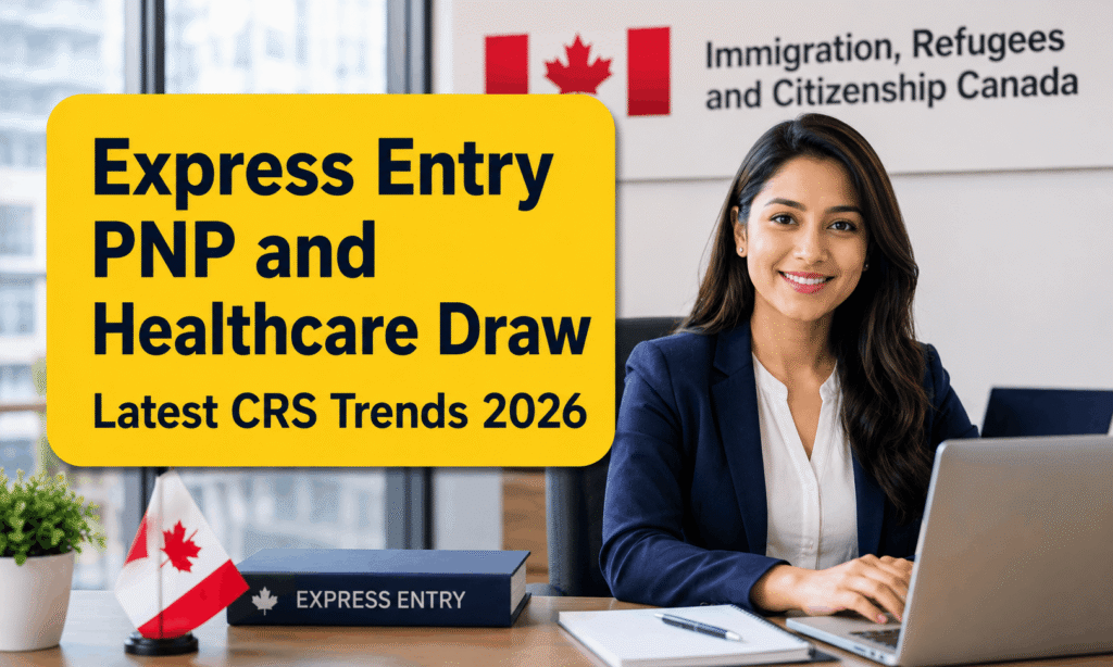Express Entry PNP and Healthcare Draw: CRS Cut-Off Gap Widens To Its Sharpest Point This Year 1 Express Entry PNP and Healthcare Draw