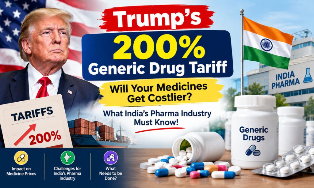 Trump's Generic Drug Tariff Plan Explained: Will Medicines Get Costlier, and What It Means for India (October 2026 Update) 1 Trump’s 200% Generic Drug Tariff