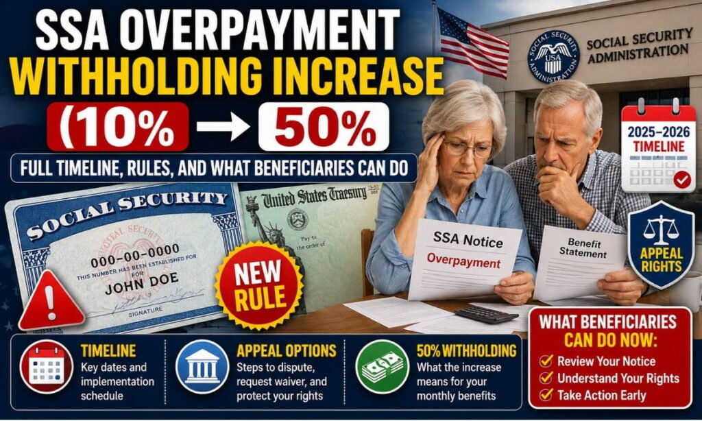 SSA Overpayment Withholding Increase