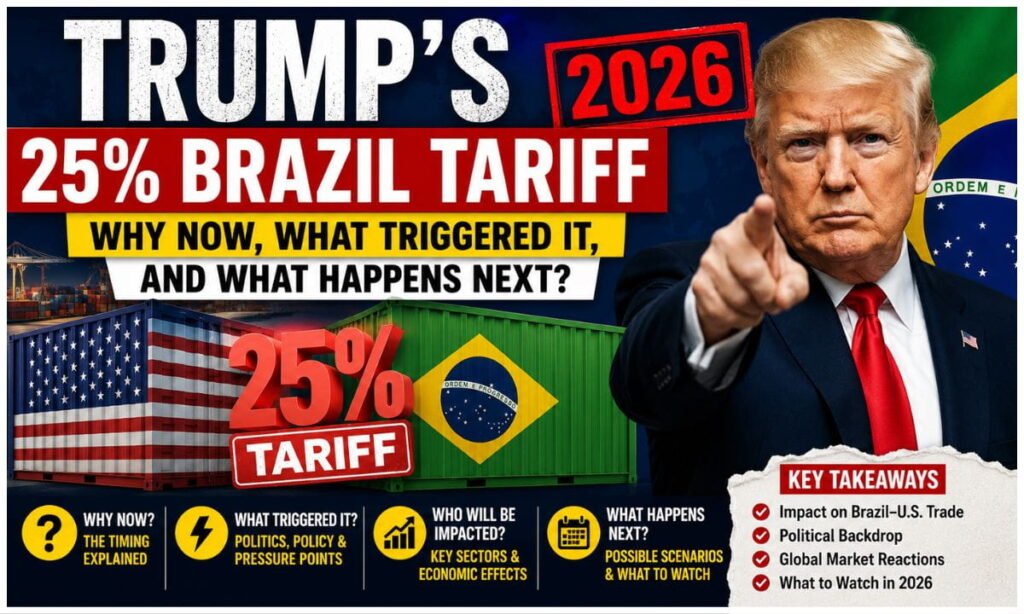 Trump's 25% Brazil Tariff 2026: Why Now, What Triggered It, and What Happens Next? 1 Trump's 25% Brazil Tariff 2026