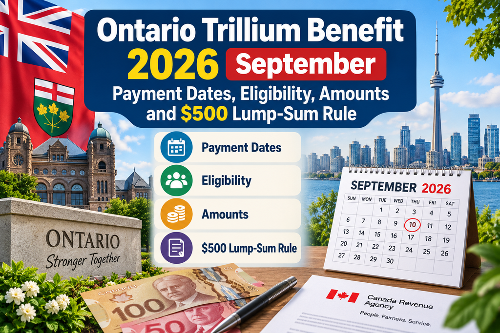 Ontario Trillium Benefit 2026 September: Payment Dates, Eligibility, Amounts and $500 Lump-Sum Rule 1 Ontario Trillium Benefit 2026
