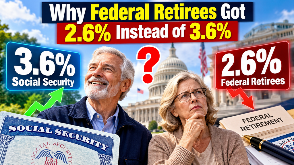Why Federal Retirees Got 2.6% Instead of 3.6%